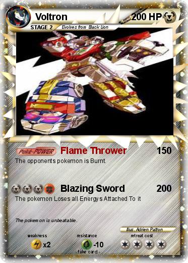 Voltron Pokemon Card